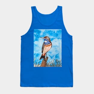 Bluethroat in the brushy habitat of the tundra Tank Top